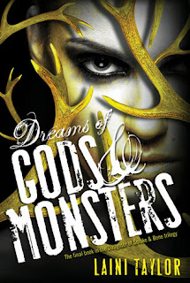 book cover of Dreams of Gods and Monsters by Laini Taylor