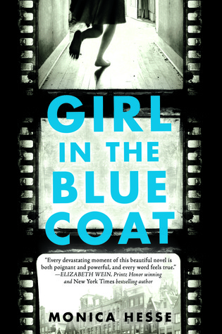Girl in teh blue coat
