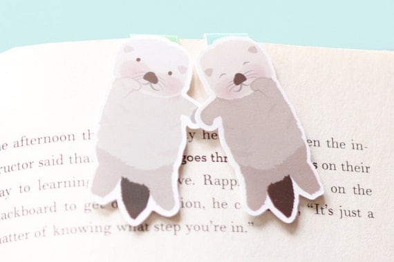 Sea Otter Magnetic Bookmarks (Mini 2 Pack)