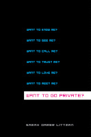 book cover of Want To Go Private? by Sarah Darer Littman